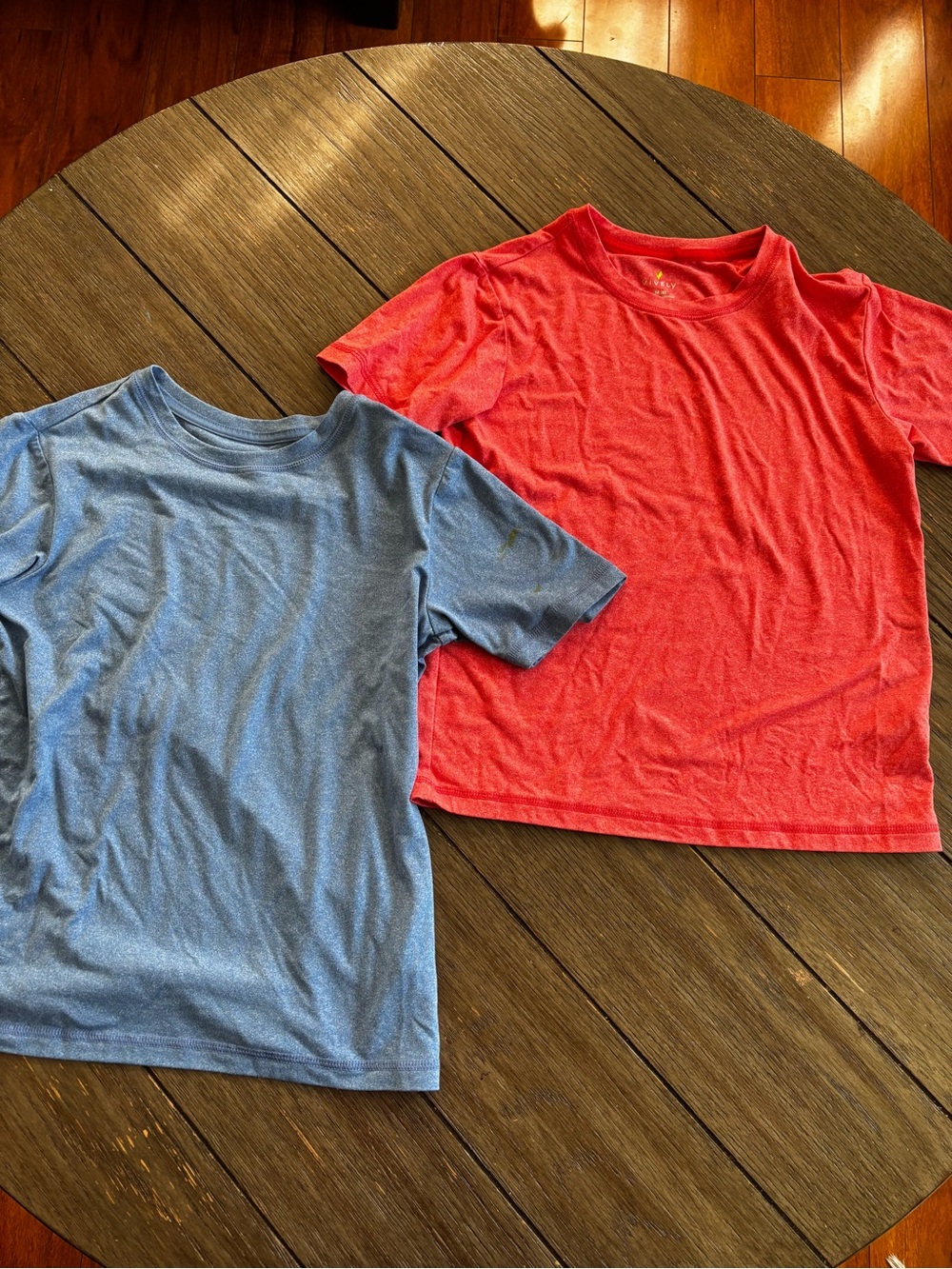 Kids Short-Sleeve Crewneck T-Shirt - Blue & Red